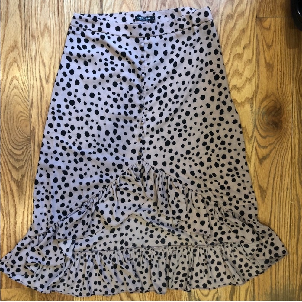 NastyGal cheetah print skirt